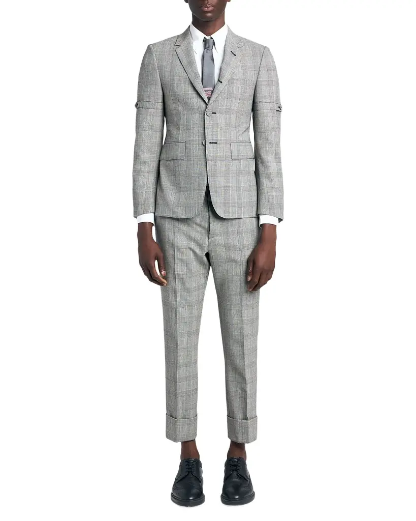 Thom Browne Men 's Prince of Wales Straight-Leg Trousers