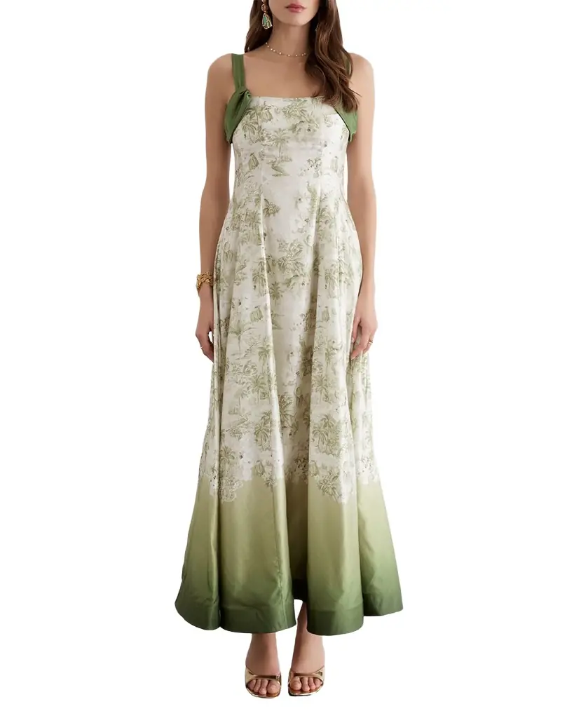 Aqua Blu Australia Delphine Toile Maxi Dress
