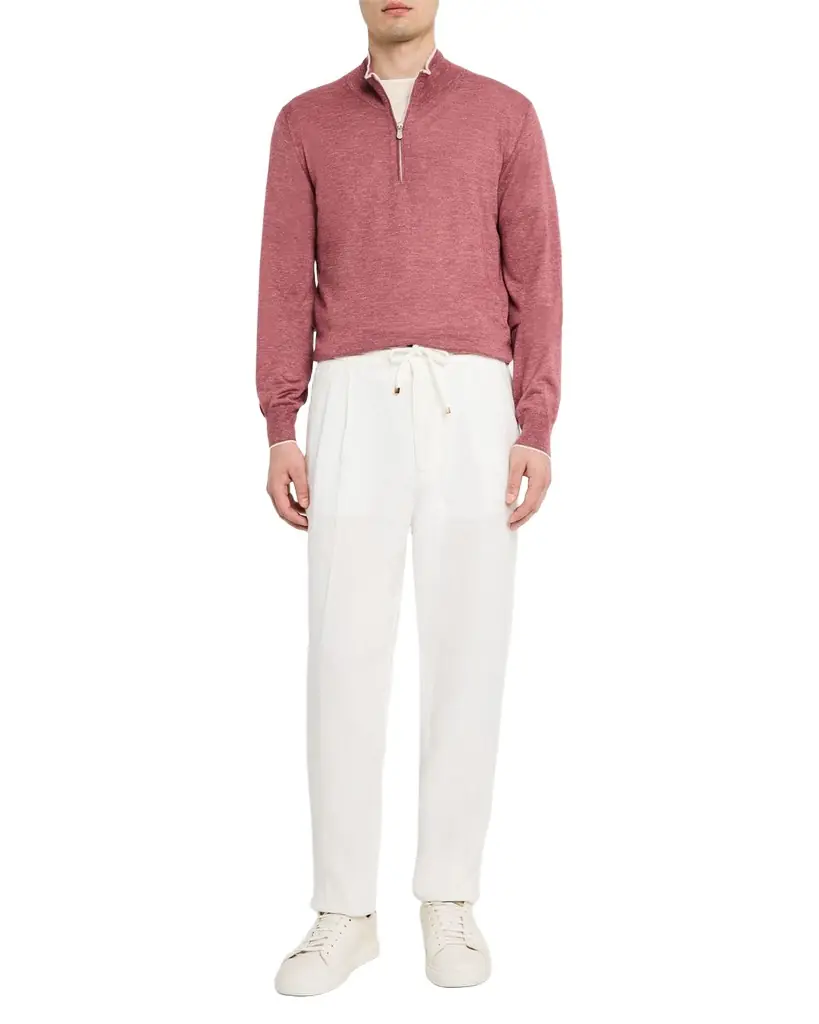 Brunello Cucinelli Men 's Cashmere Knit Quarter-Zip Sweater