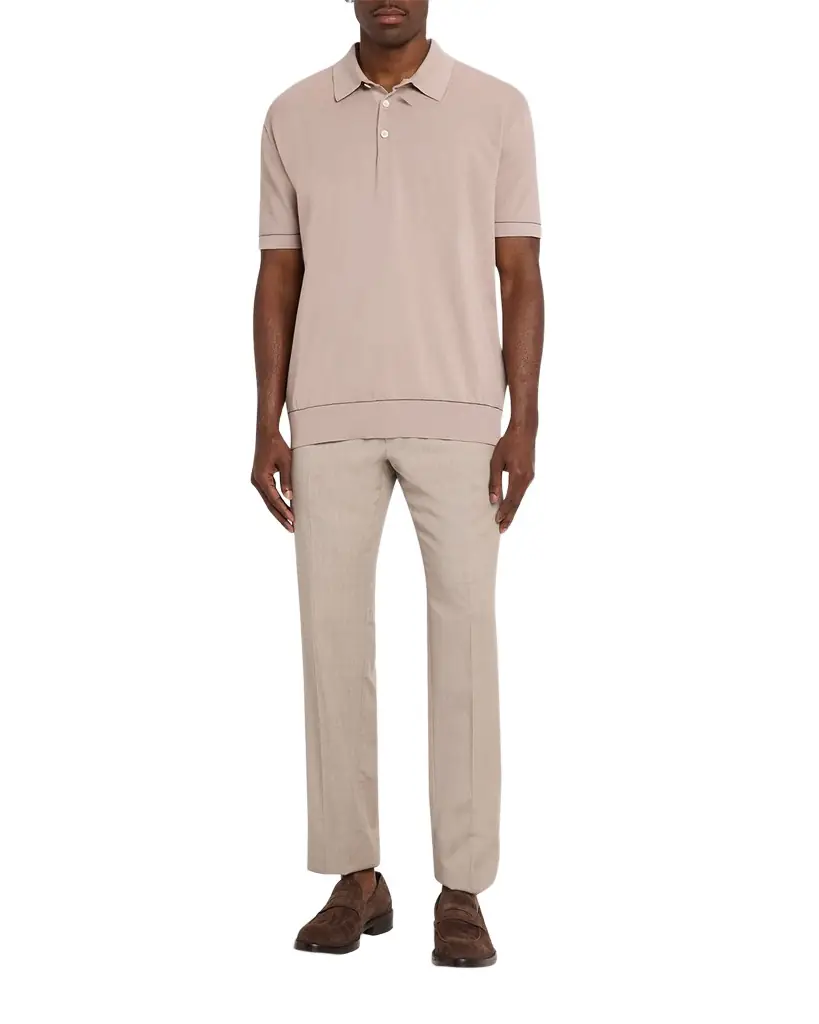 Brioni Men 's Sea Island Polo Shirt
