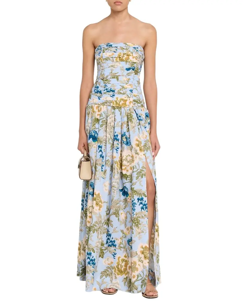 Cara Cara Montreal Floral Strapless Maxi Dress