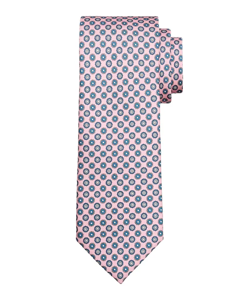 Brioni Men 's Micro-Medallion Silk Tie