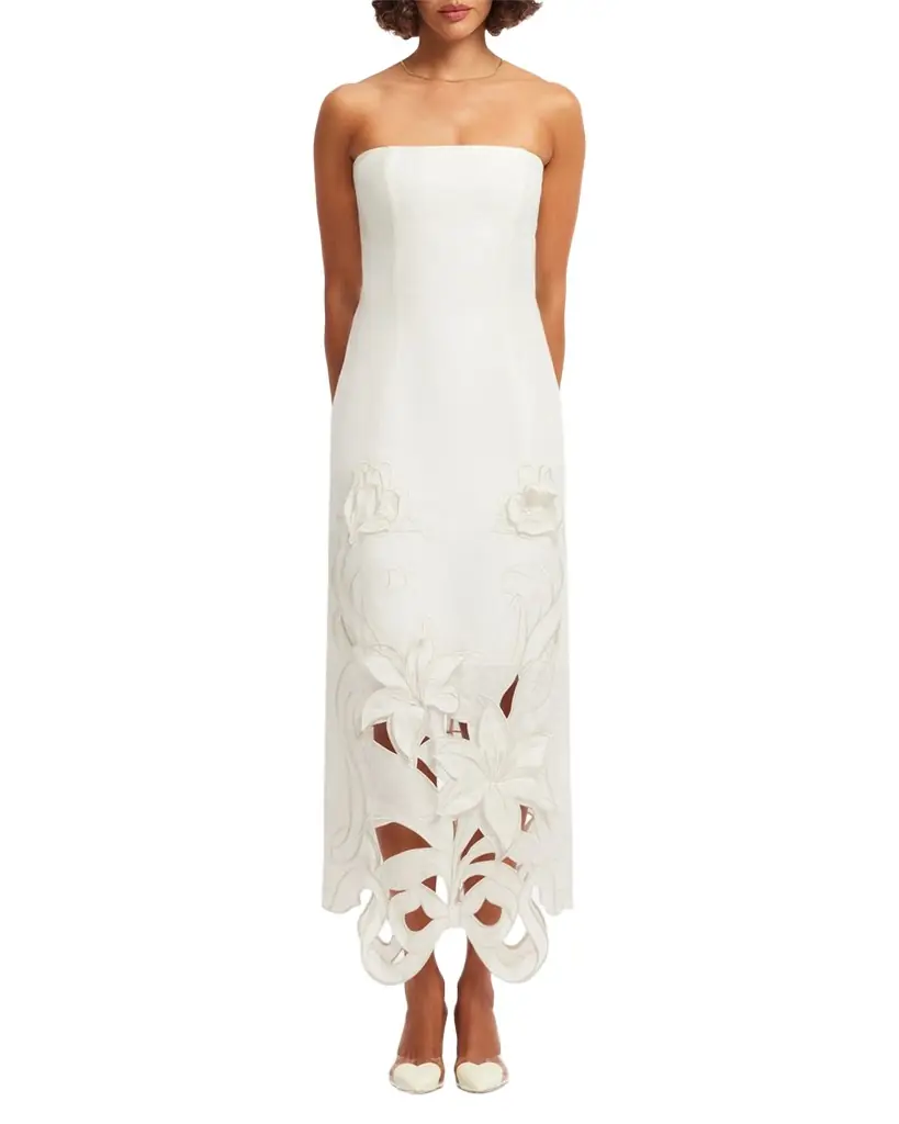 LEO LIN Rayna Applique Bustier Maxi Dress