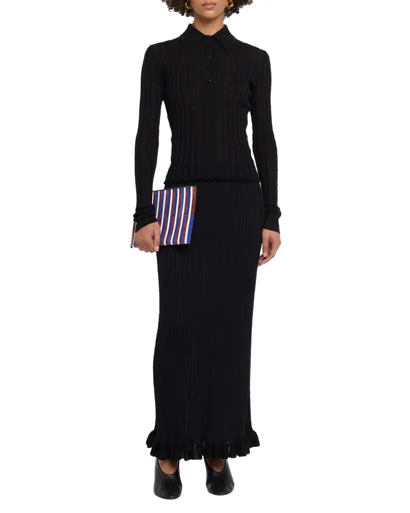 Proenza Schouler Monet Ribbed Maxi Skirt - Women's Clothing