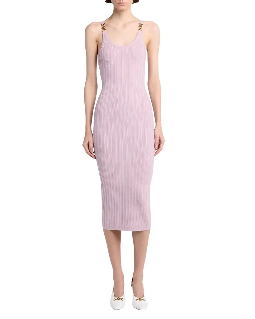 Versace Knit Mesh Midi Dress