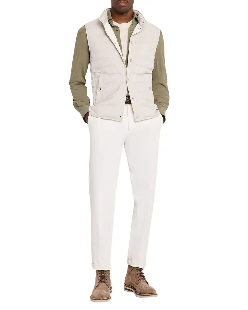 Brunello Cucinelli Men 's Cotton Piqué Western Shirt