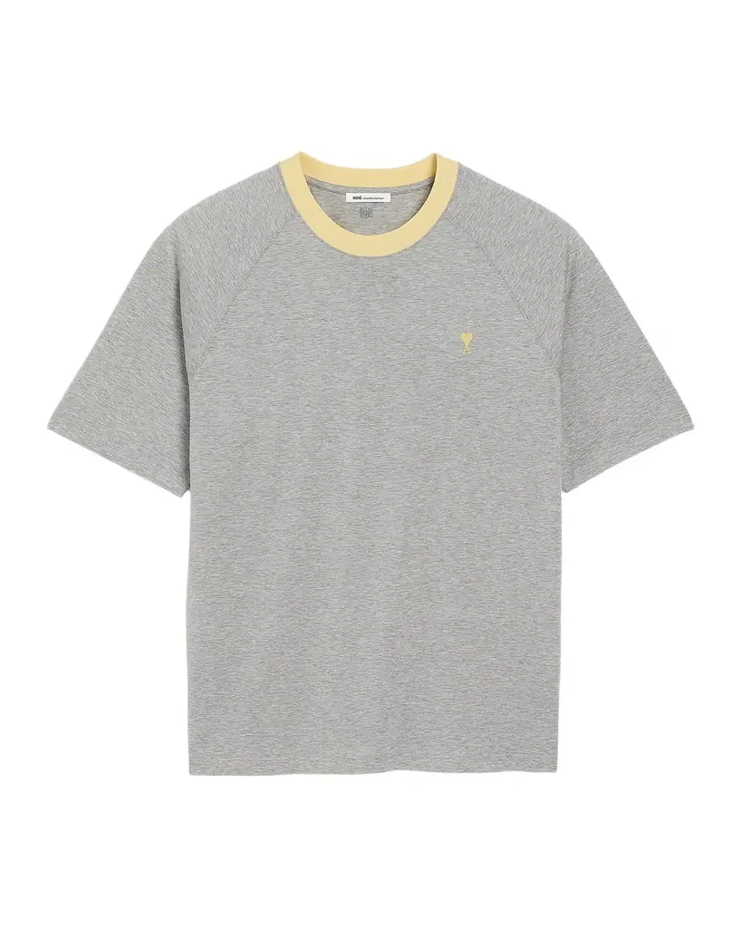 Ami Paris Men 's Cotton Embroidered Ami De Coeur Crewneck T-Shirt