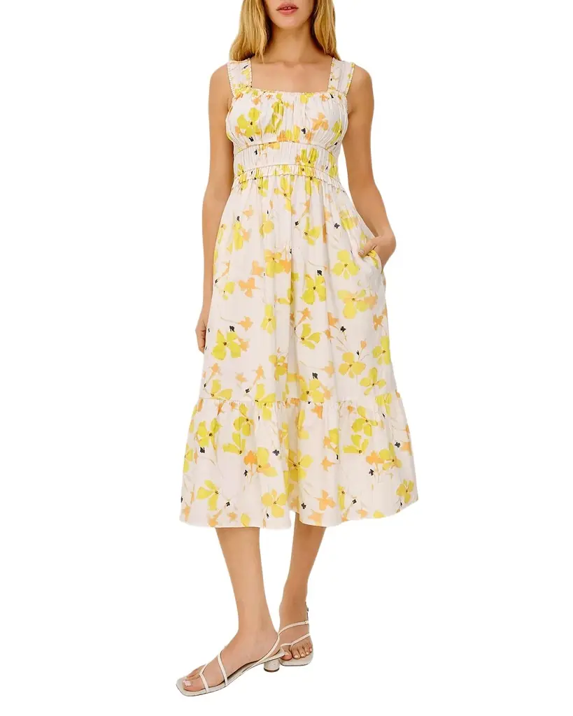 Rails Rafaella Floral Sleeveless Midi Dress