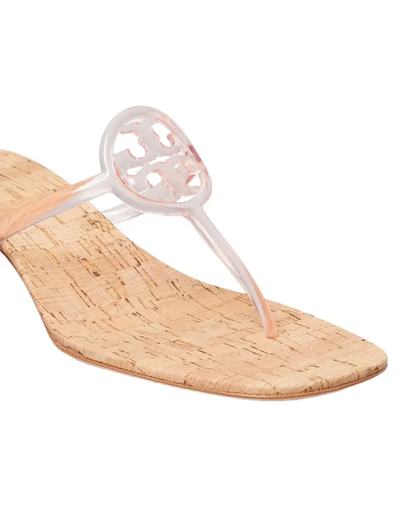 Tory Burch Miller Jelly Kitten-Heel Sandals