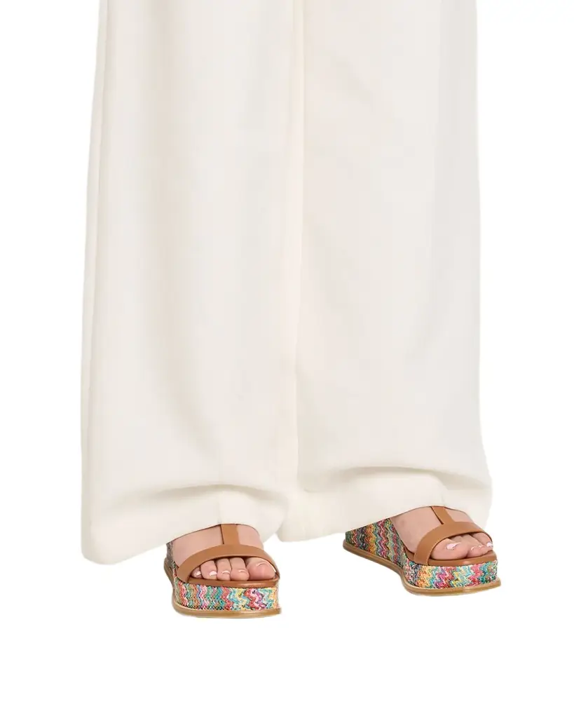 Jimmy Choo Theia 60mm Leather & Raffia Wedge Sandals