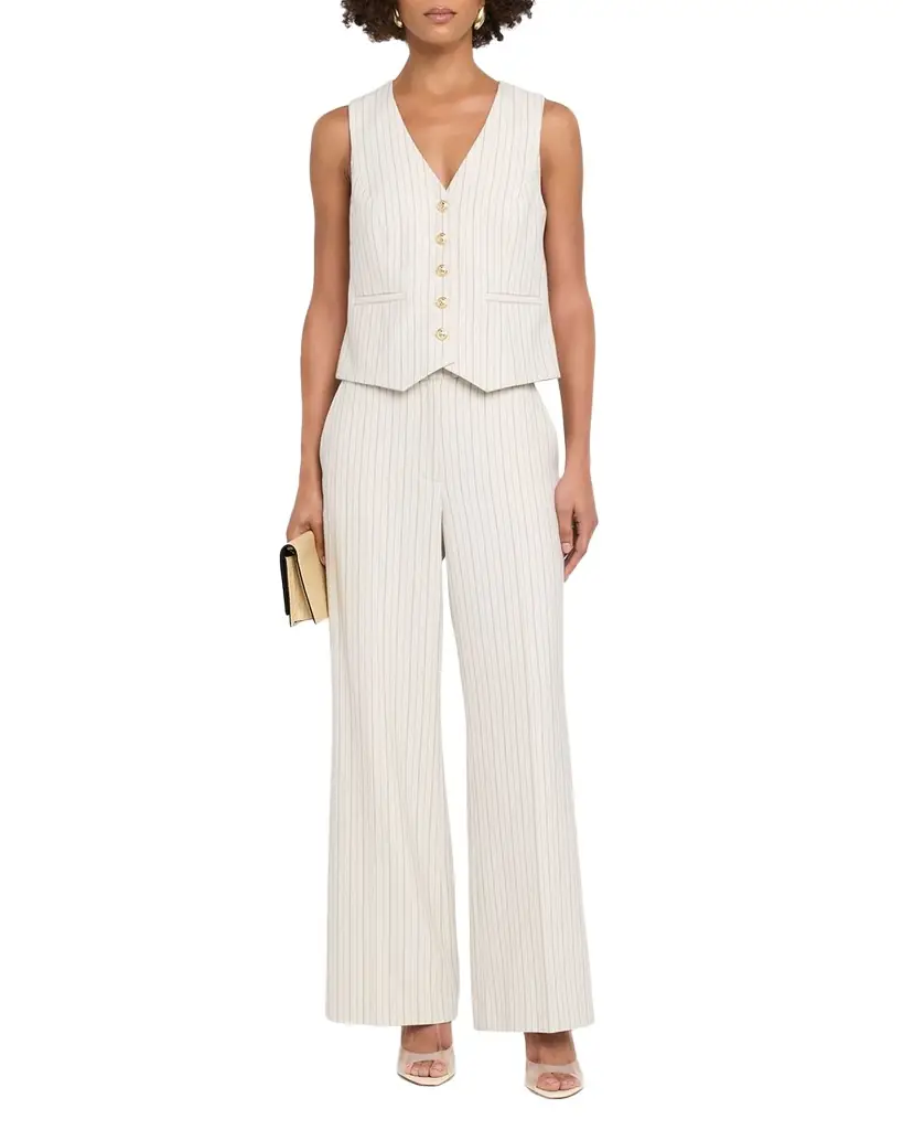Elie Tahari The Liliana Striped Straight-Leg Pants