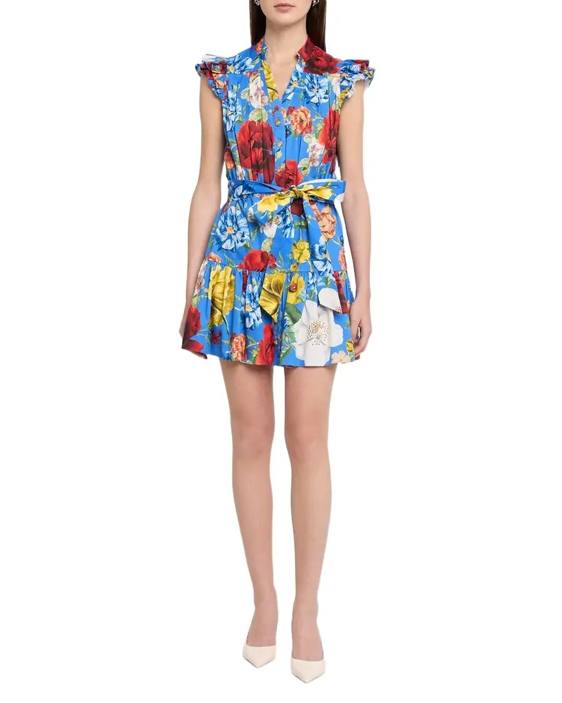 alice and olivia cora mini dress ALICE + OLIVIA Cora Mini Shirt Dress, Size L