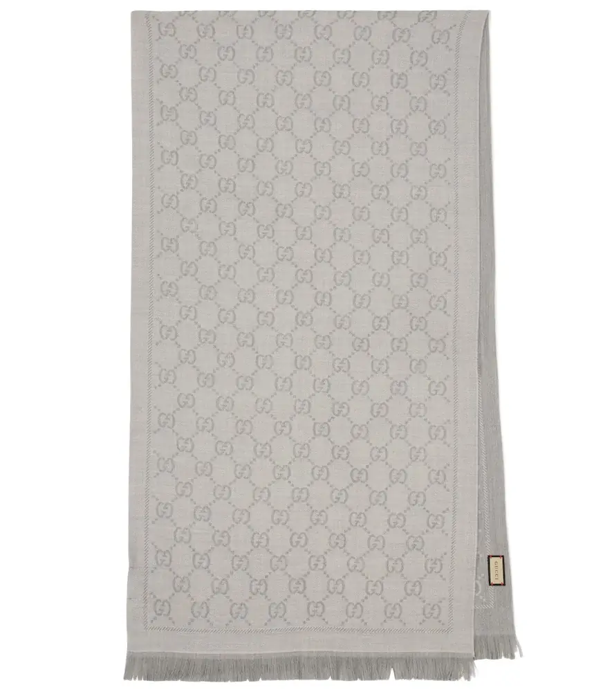 Gucci GG wool jacquard scarf