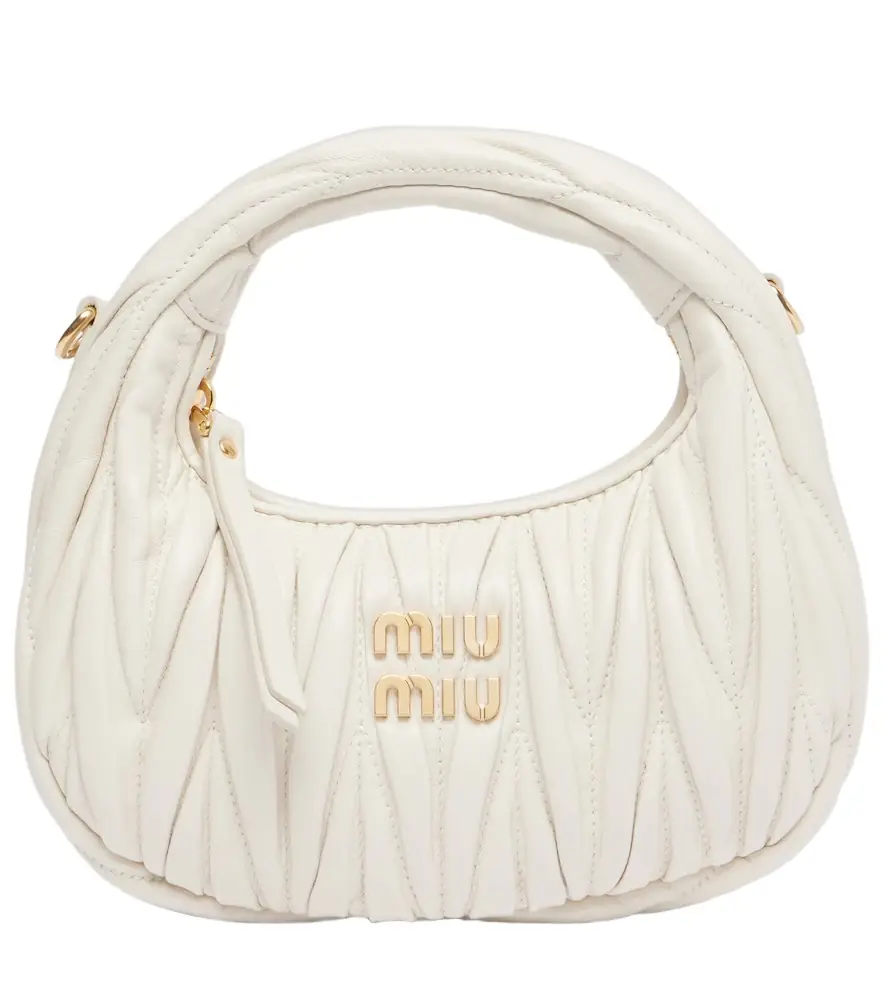 Miu Miu Wander Mini matelassé leather shoulder bag