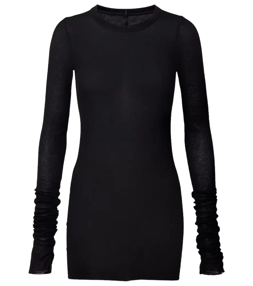 Rick Owens RIbbed-knit jersey top - Women's Clothing
