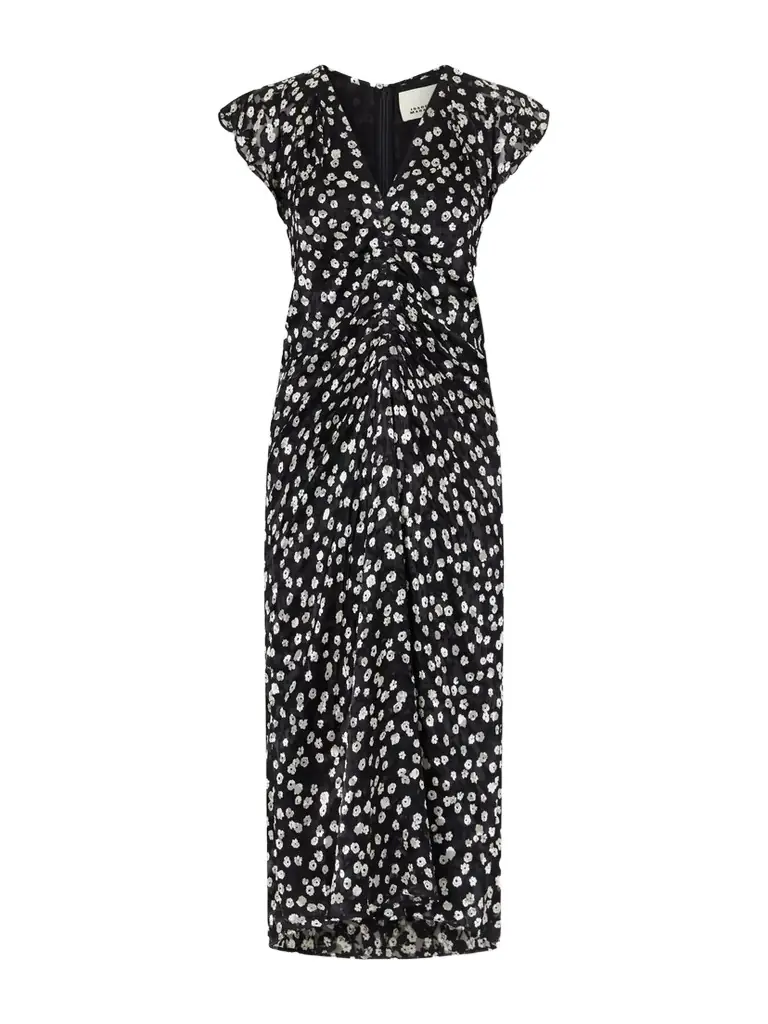 Isabel Marant Lyndsay Floral-print Chiffon Midi Dress