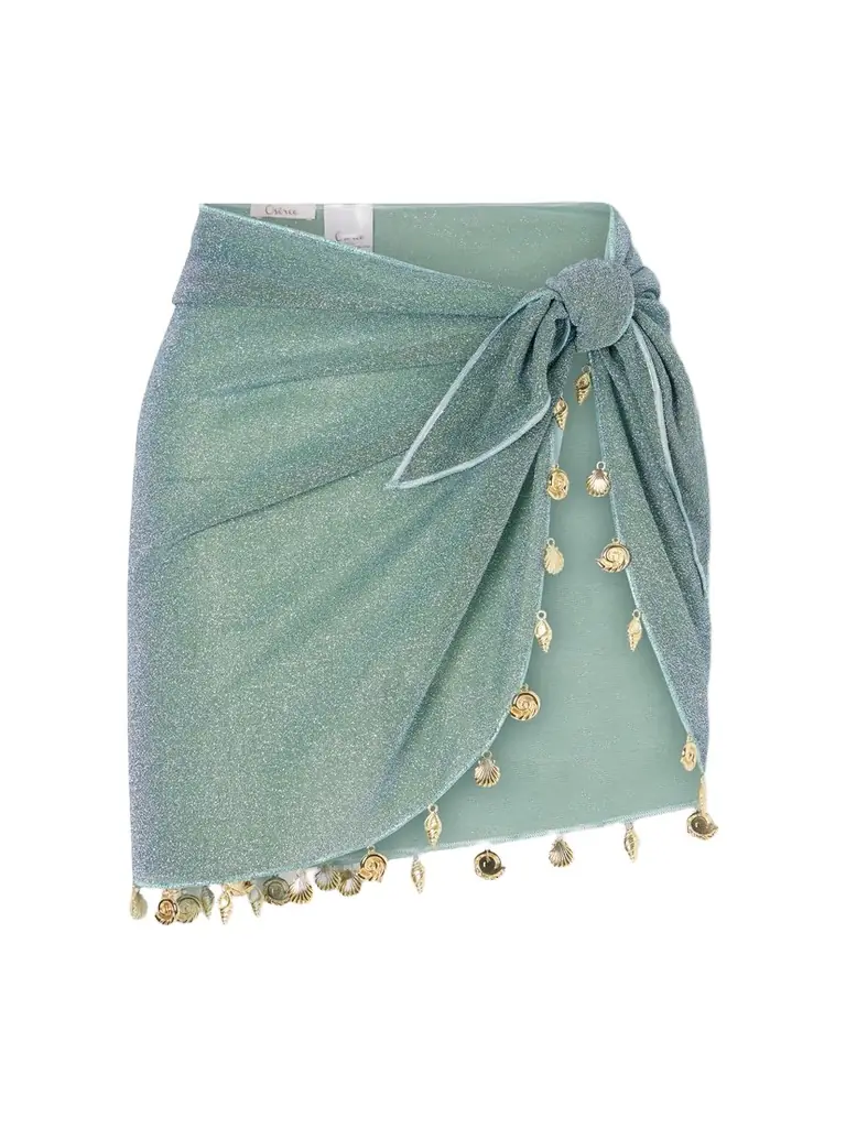 Oséree Lumière Embellished Lurex Pareo