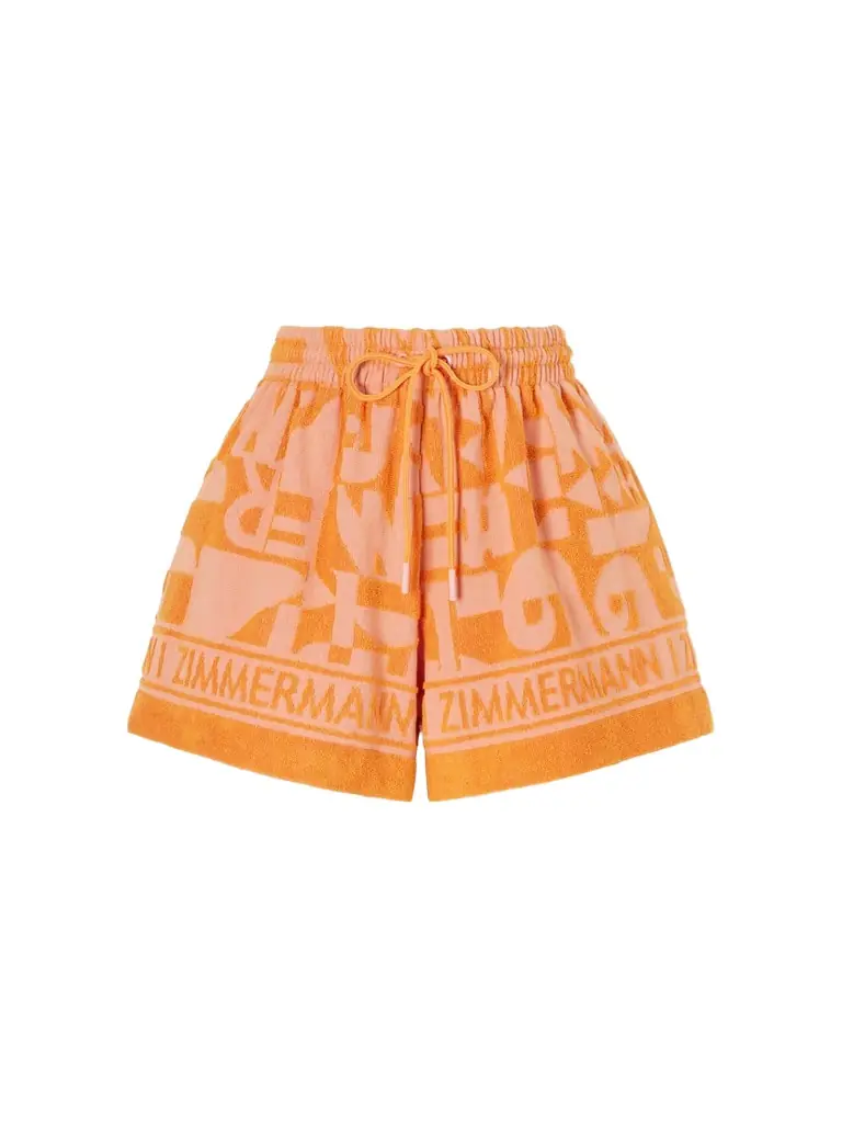 Zimmermann Solstice Jacquard-knit Cotton-terry Shorts