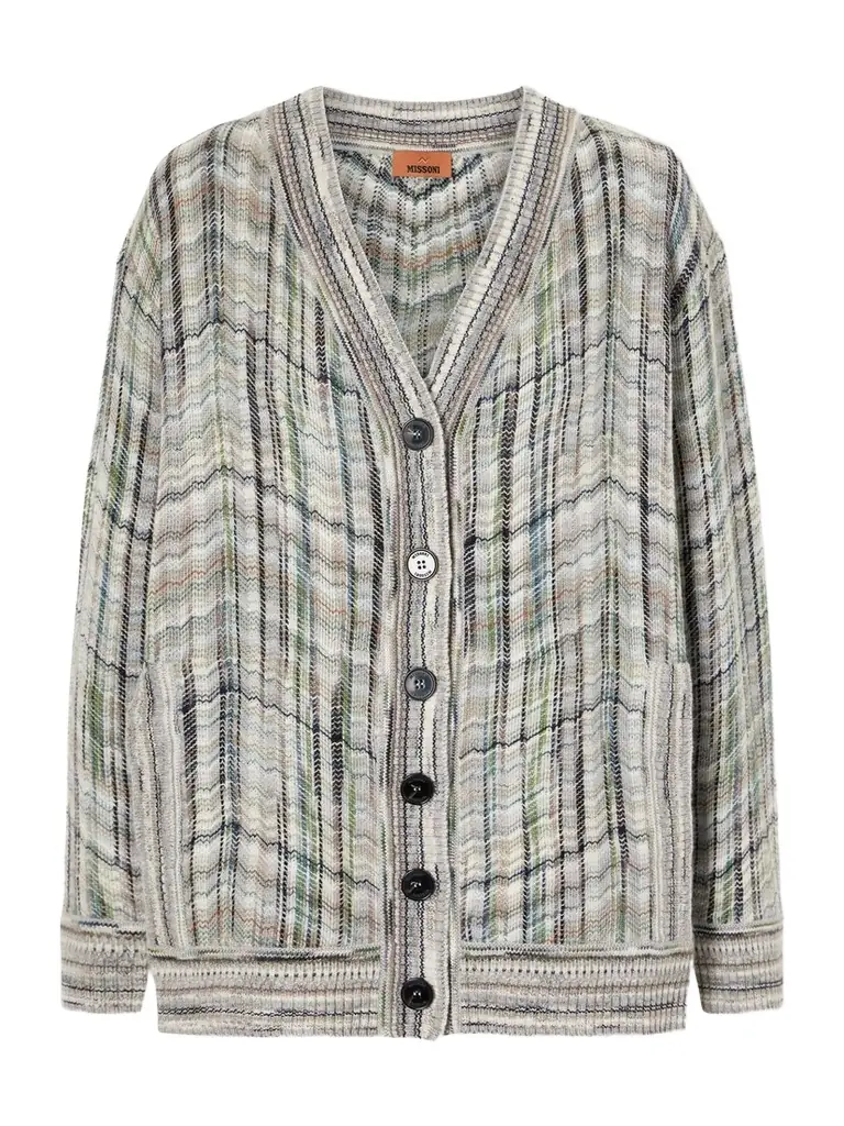 Missoni Striped Crochet-knit Wool-blend Cardigan