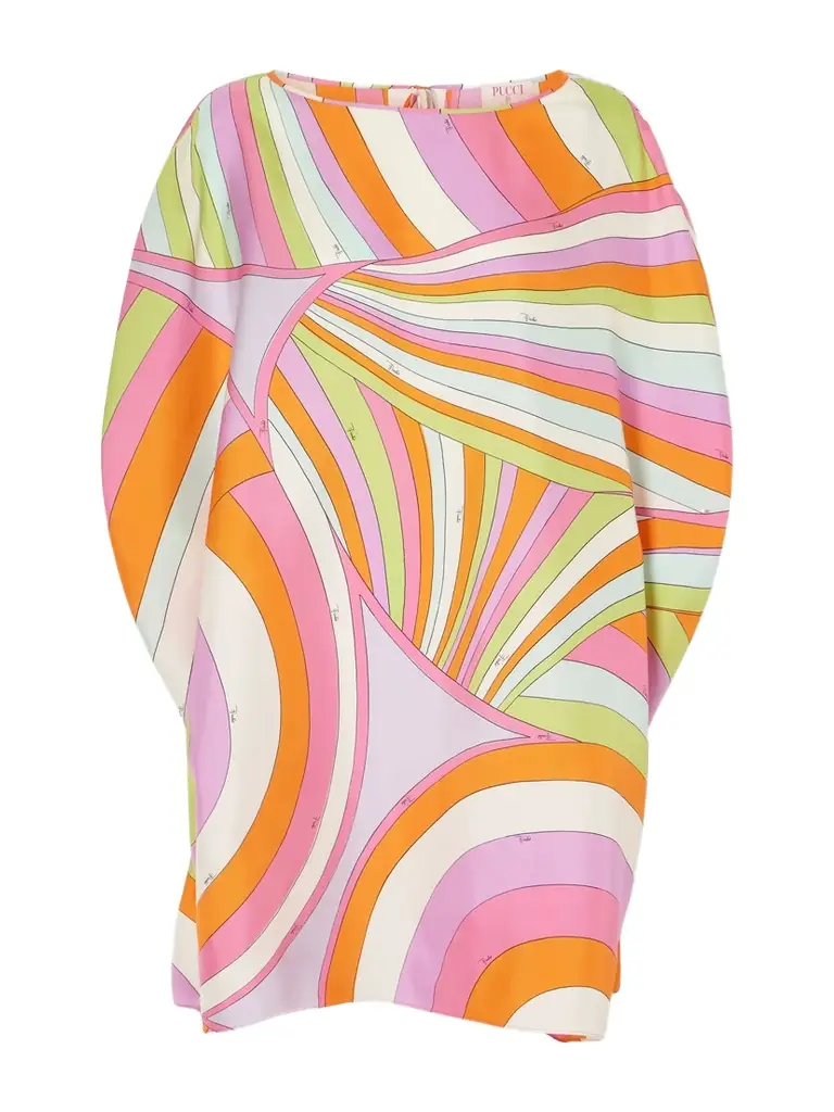 PUCCI Printed Silk-twill Kaftan