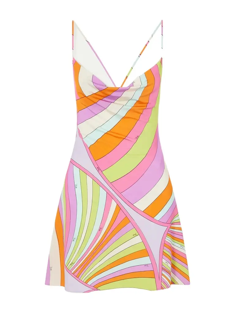 PUCCI Printed Stretch-jersey Mini Dress