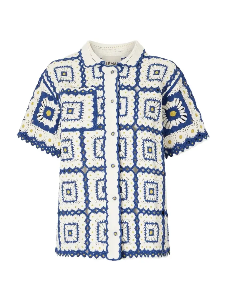 ALÉMAIS Dolly Crochet Cotton Shirt