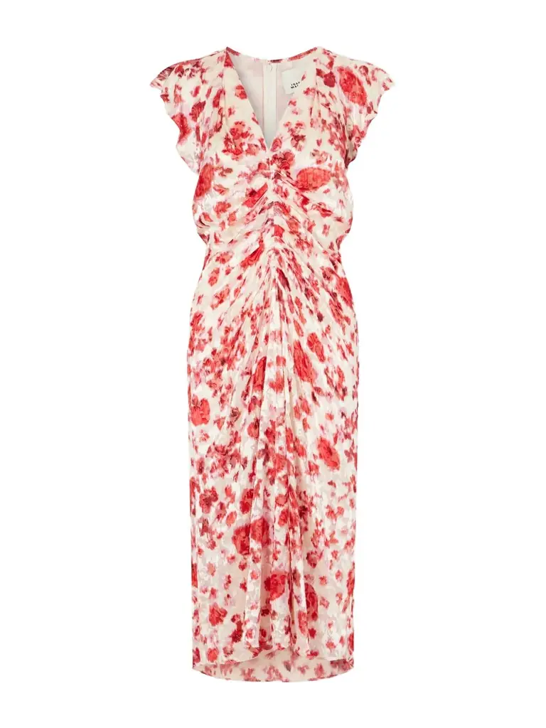 Isabel Marant Lyndsay Floral-print Chiffon Midi Dress