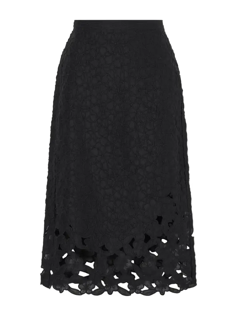 Isabel Marant Reysha Embroidered Ramie Midi Skirt - Women's Clothing