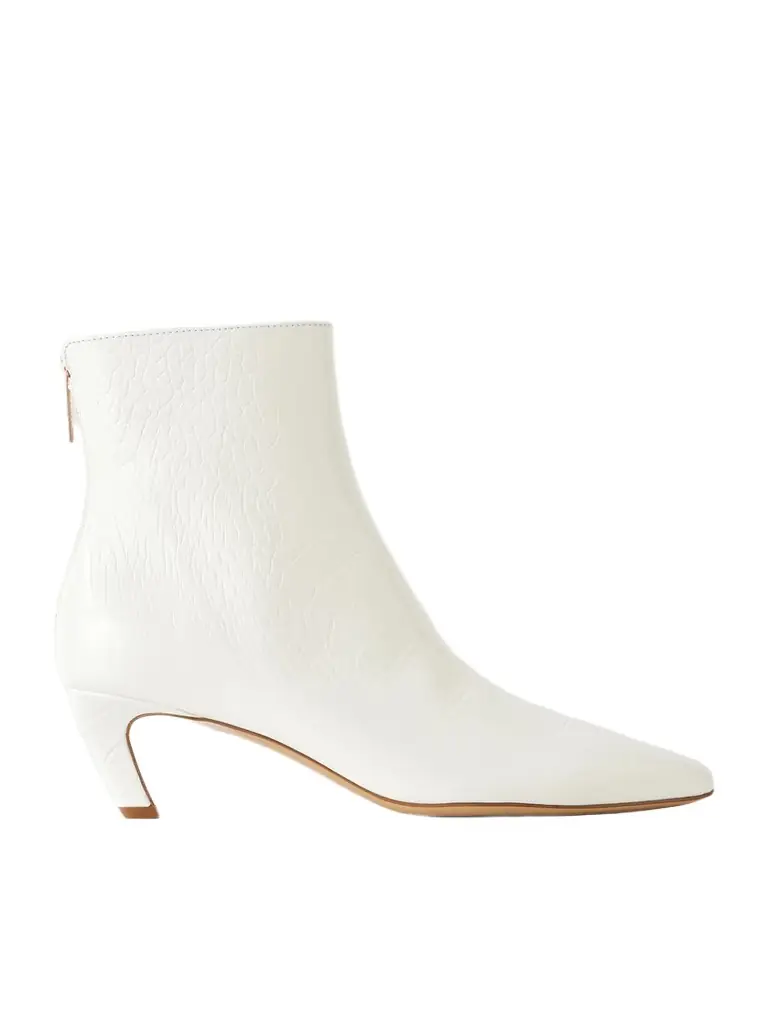 Gabriela Hearst Clayton 50 Croc-effect Leather Ankle Boots