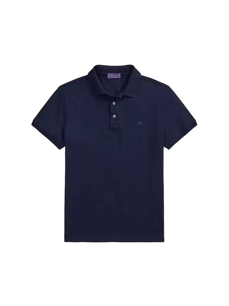 Ralph Lauren Purple Label Men's RL Cotton Piqué Polo Shirt - Classic Chairman Navy
