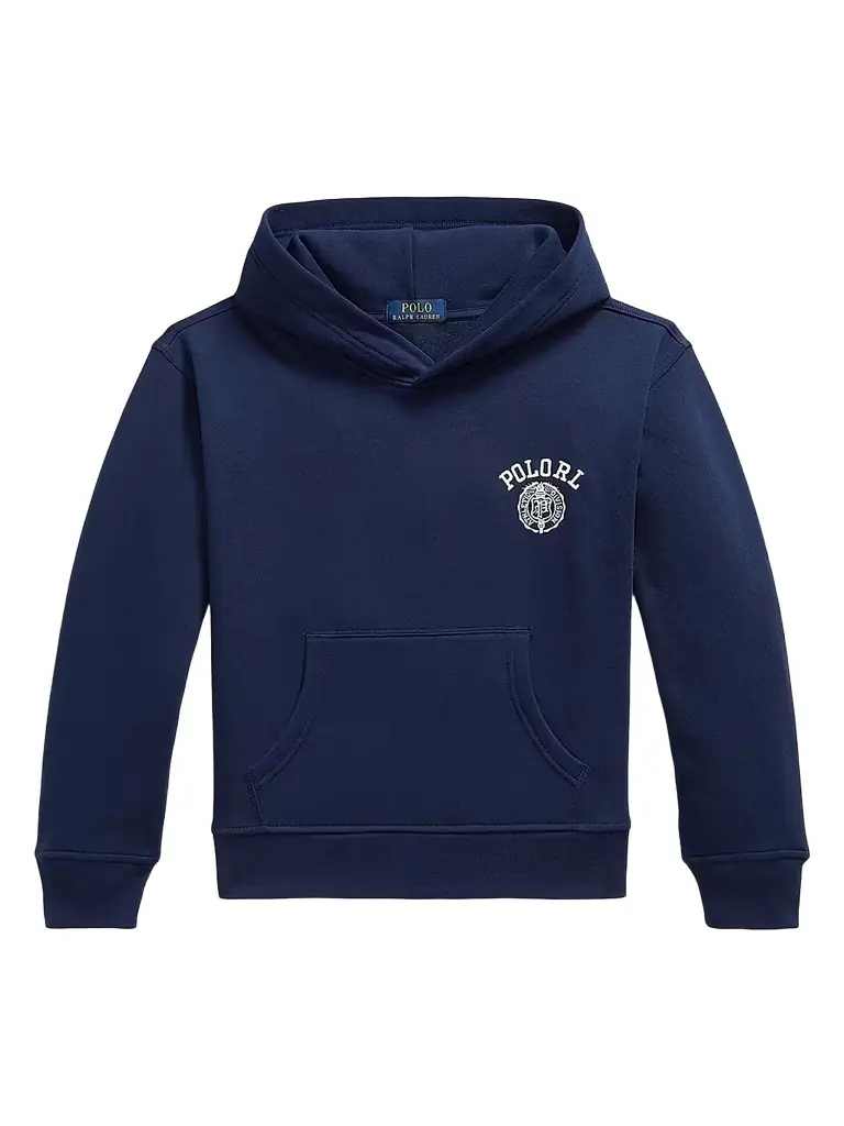 Polo Ralph Lauren Little Boy's & Boy's Big Fit Logo Fleece Hoodie - Refined Navy