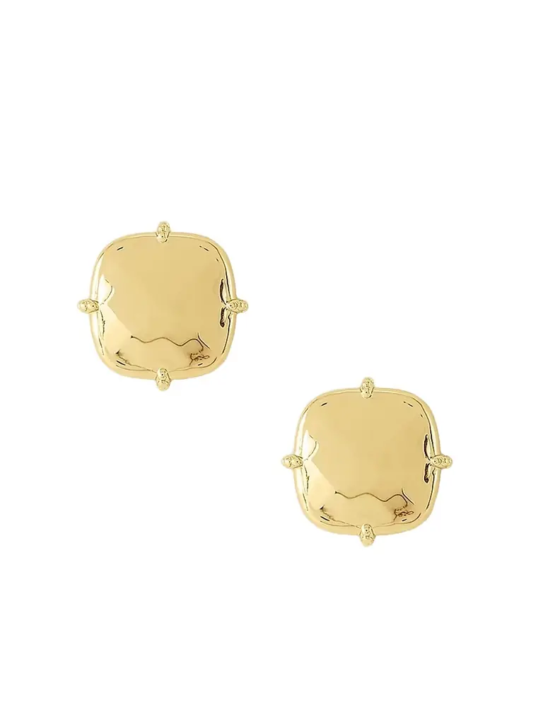 Anabel Aram Women's Farrier 18K-Gold-Plated Cushion Stud Earrings - Gold