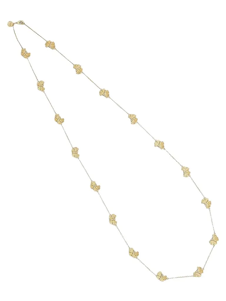 Anabel Aram Women's Butterfly 18K-Gold-Plated & Cubic Zirconia Long Station Necklace - Gold