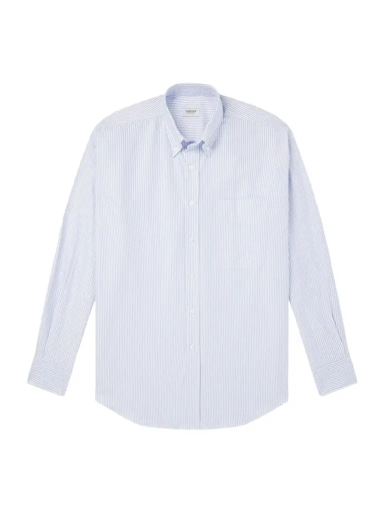 Ghiaia Cashmere Cotton Oxford Shirt - Men