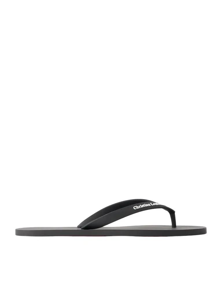 Christian Louboutin Logo-Embossed Rubber Flip Flops - Men