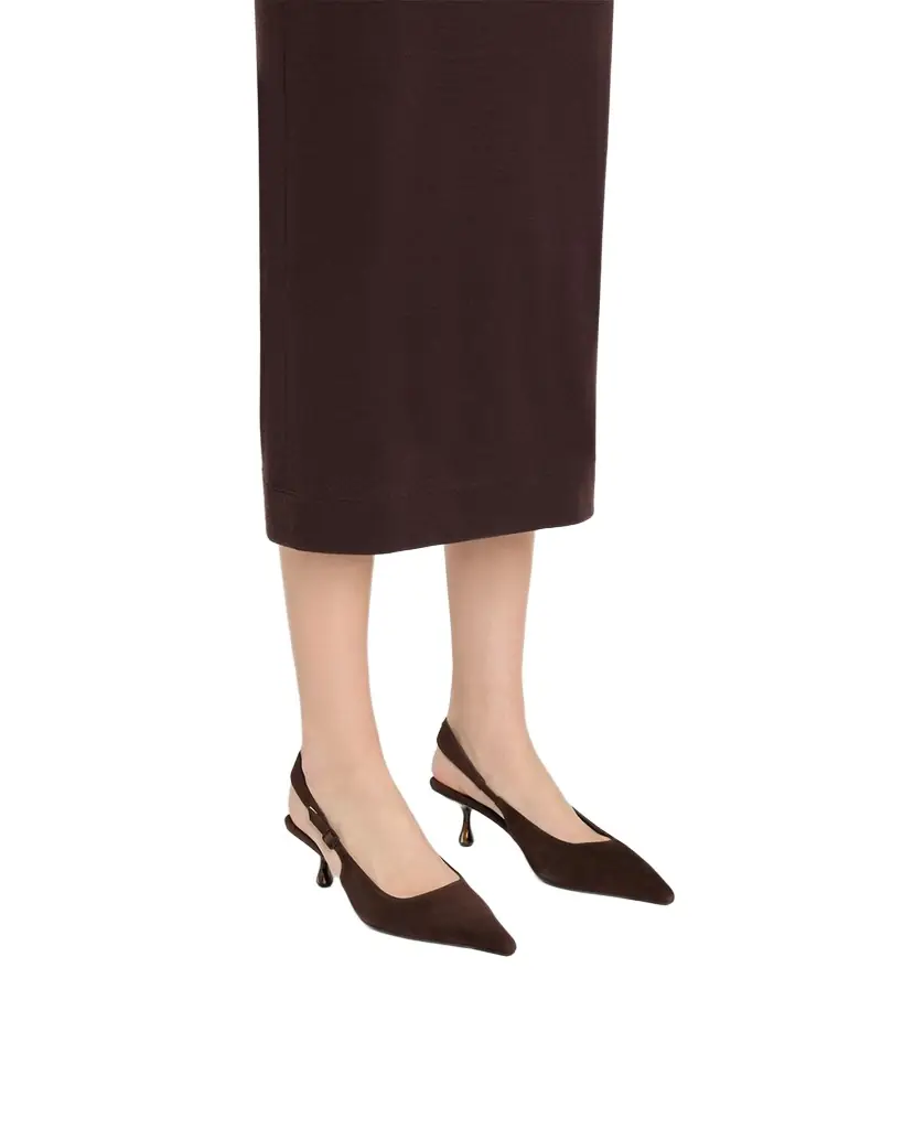 Jimmy Choo Amel 50 Suede Slingback Pumps