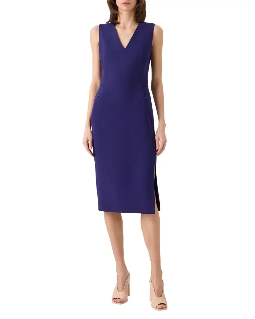 Akris Bi-Stretch Wool Double-Face Shift Dress - Women's Clothing