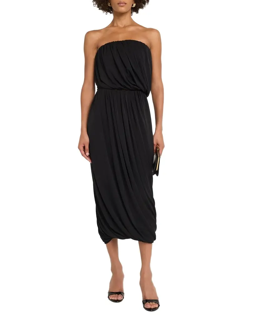 Cinq a Sept Calden Draped Strapless Top