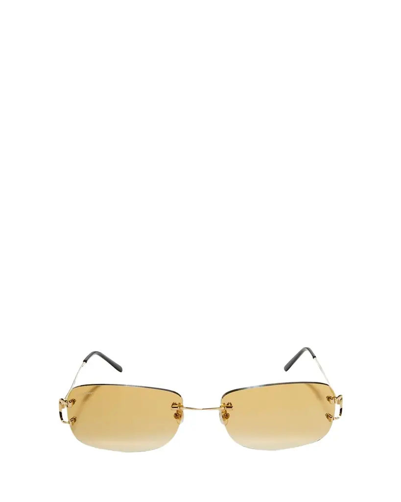 Cartier Men's Rimless Metal Sunglasses