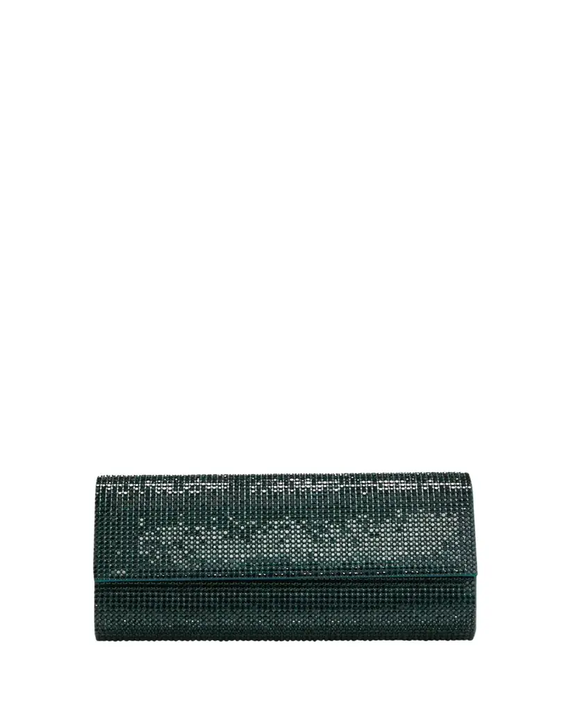 Judith Leiber Couture Perry Beaded Crystal Clutch Bag