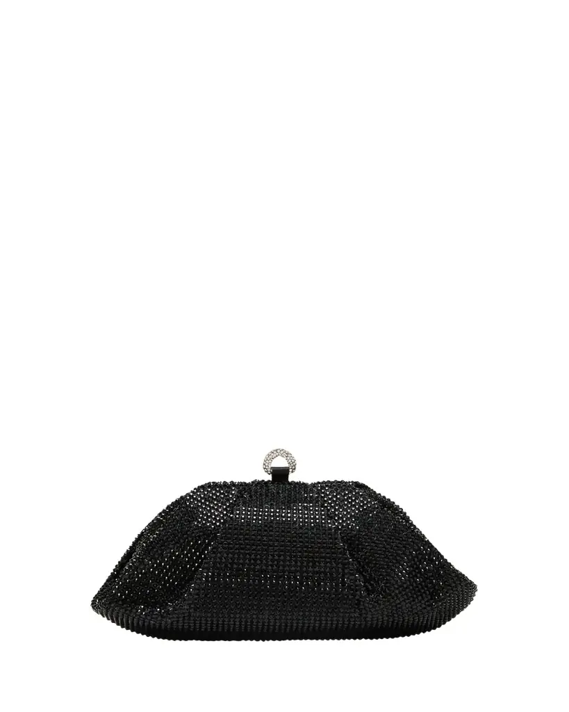 Judith Leiber Couture Gemma Pleated Crystal Clutch Bag