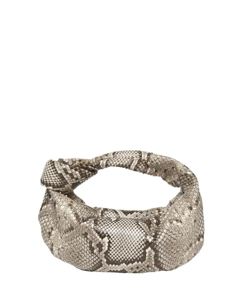 Bottega Veneta Mini Jodie Python Top-Handle Bag