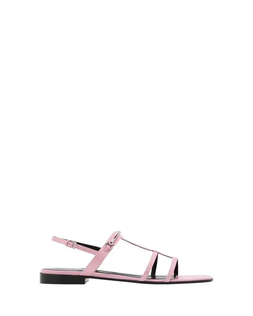 Gucci Divine Leather Slingback Sandals
