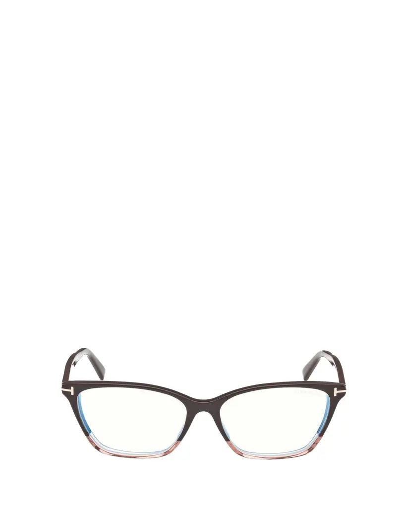 TOM FORD Blue Blocking Two-Tone Acetate Cat-Eye Glasses