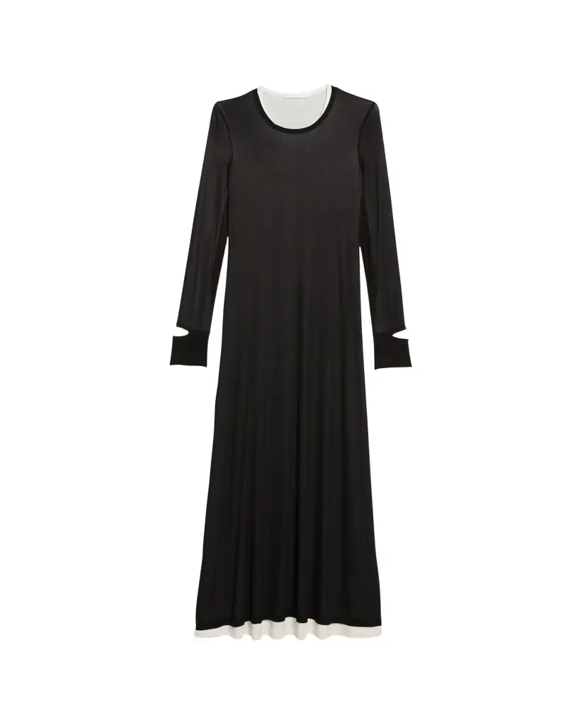 Helmut Lang Double-Layer Maxi Dress