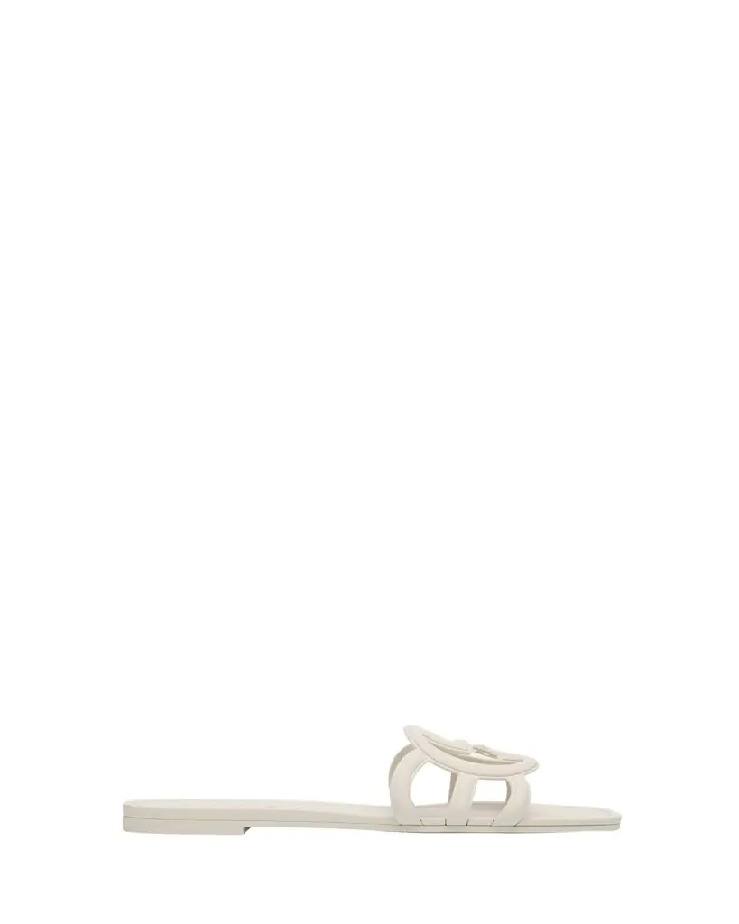 Gucci Palma GG Rubber Flat Slide Sandals