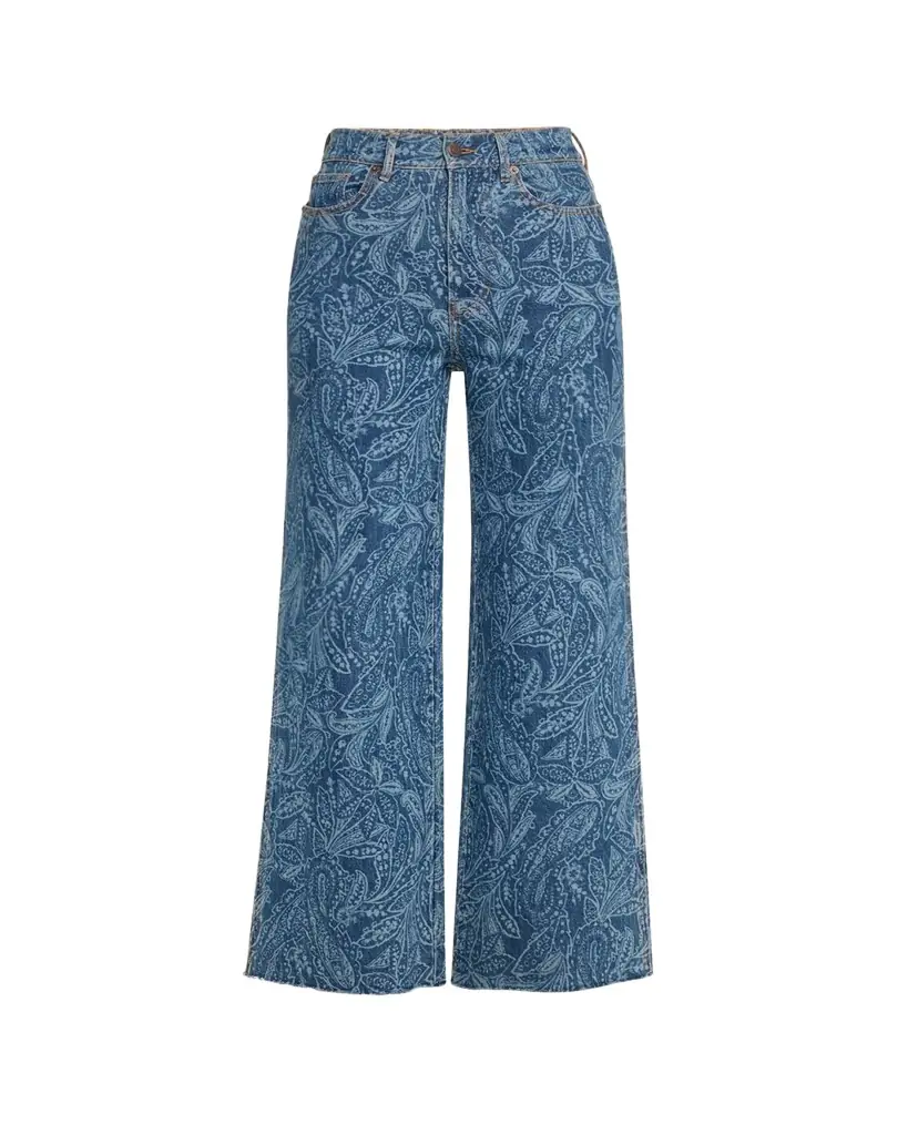 Veronica Beard Taylor High-Rise Wide-Leg Jeans
