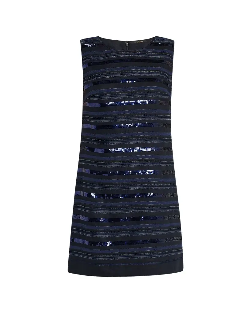 Kobi Halperin Jenae Sleeveless Beaded Linen Mini Dress