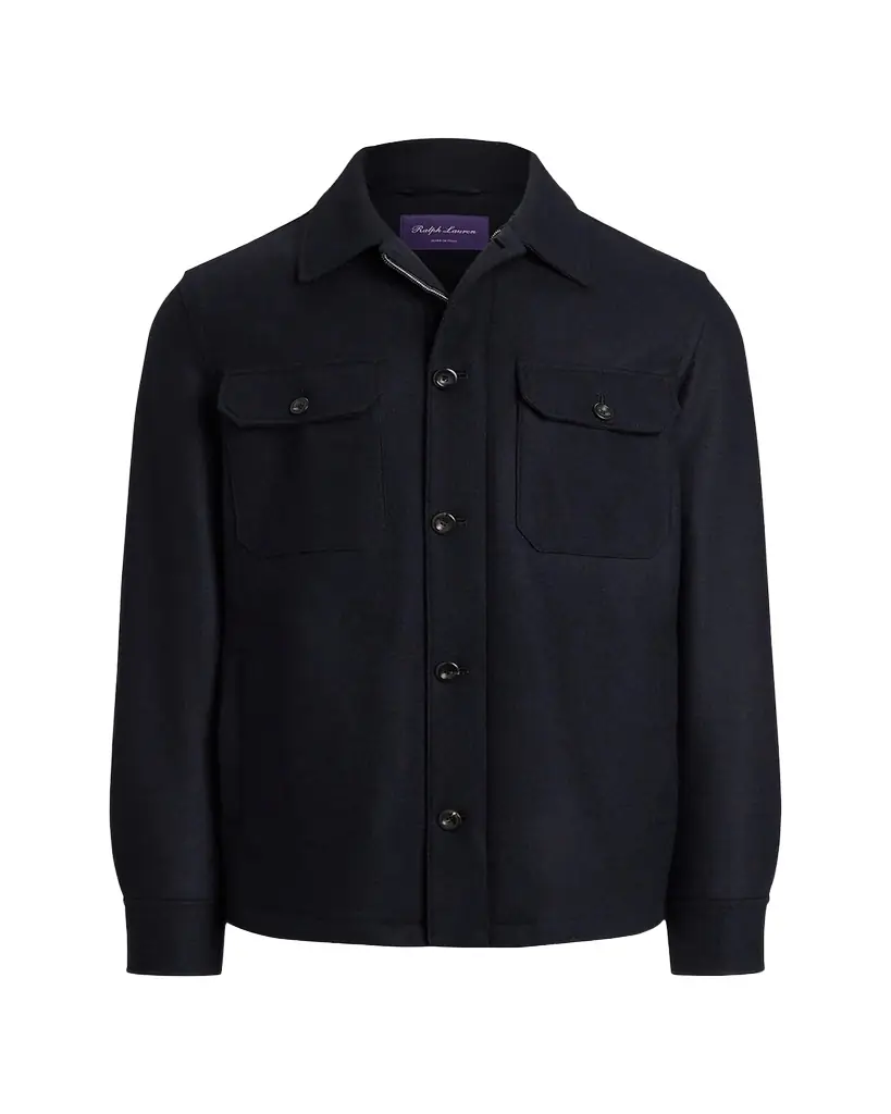 Ralph Lauren Purple Label Felton Cashmere-Blend Shirt Jacket