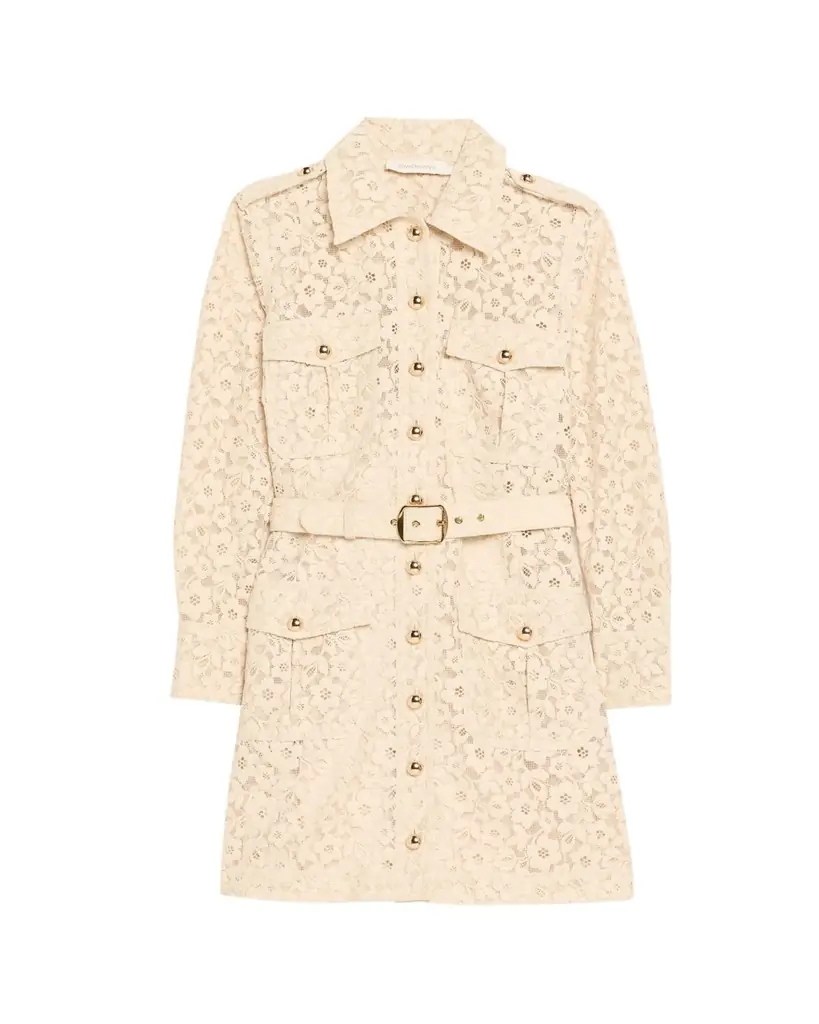 Zimmermann Lace Utility Shirtdress